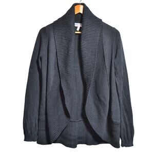 Victoria's Secret Gray Open Front Knit Cardigan Size Medium